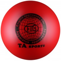 Мяч для художественной гимнастики металлик 400 г I-2 19 см Красный